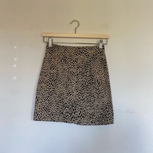 Brandy Melville Cheetah Print Mini Skirt